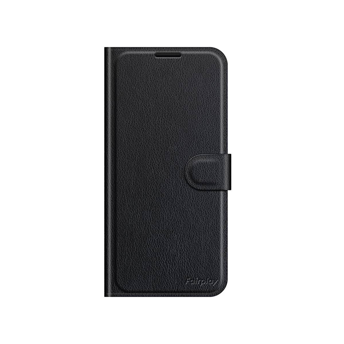 Folio simili cuir Noir iPhone 13