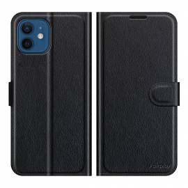 Folio simili cuir Noir iPhone 13