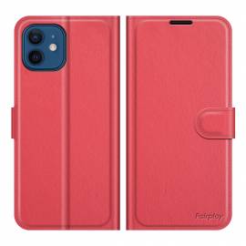 Folio simili cuir Rouge iPhone 14 Pro Max