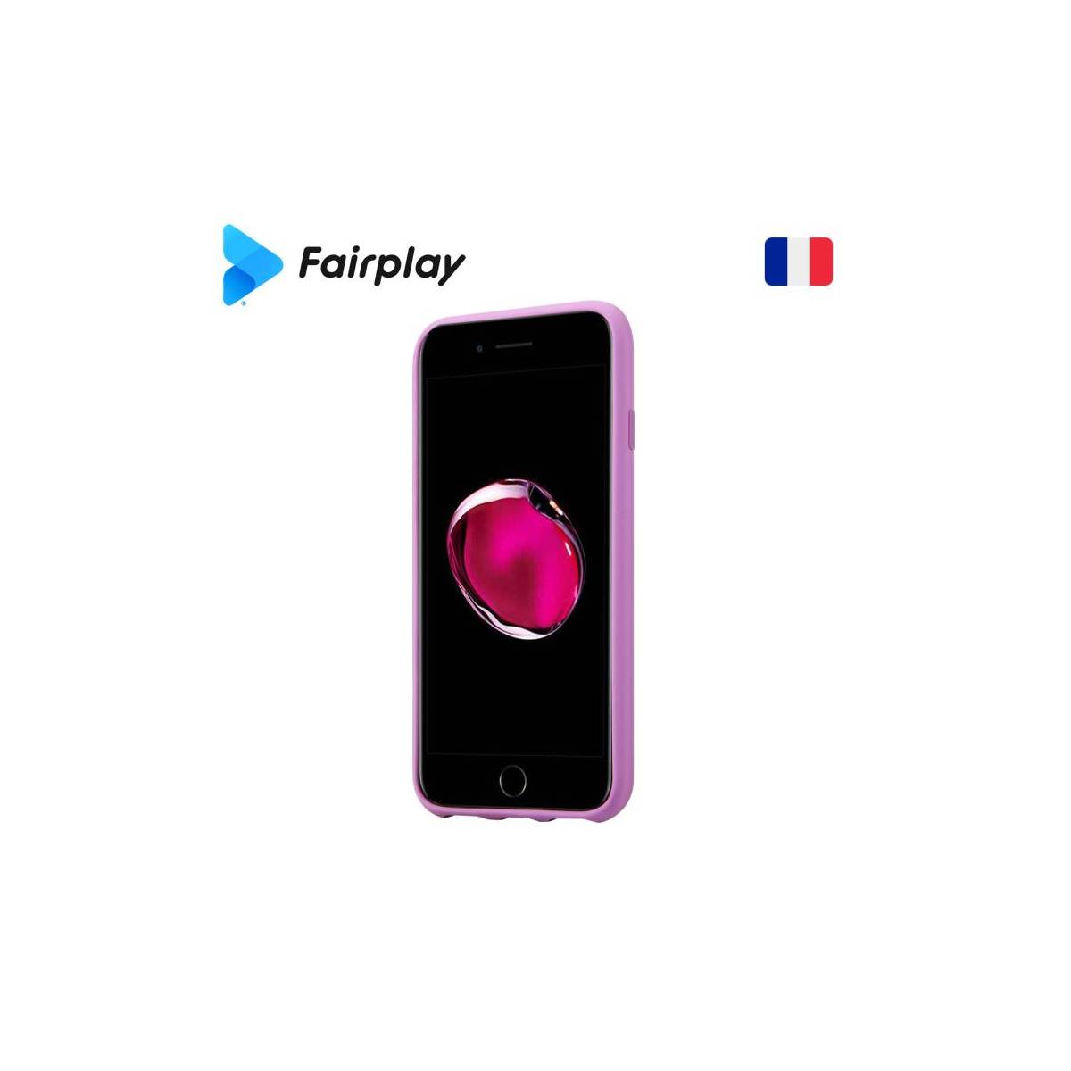 Coque soft touch Orchidée iPhone X/XS