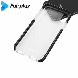 Coque renforcée transparente & Noire iPhone X/XS